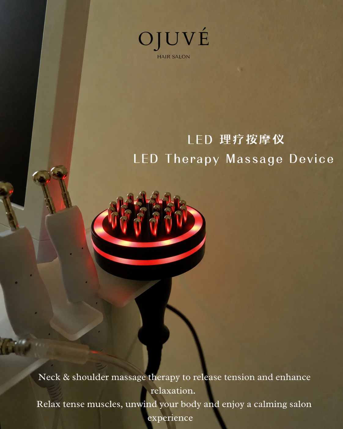 OJUVÉ LED scalp massage device